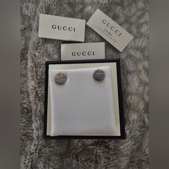 Authentic Gucci Silver Earrings